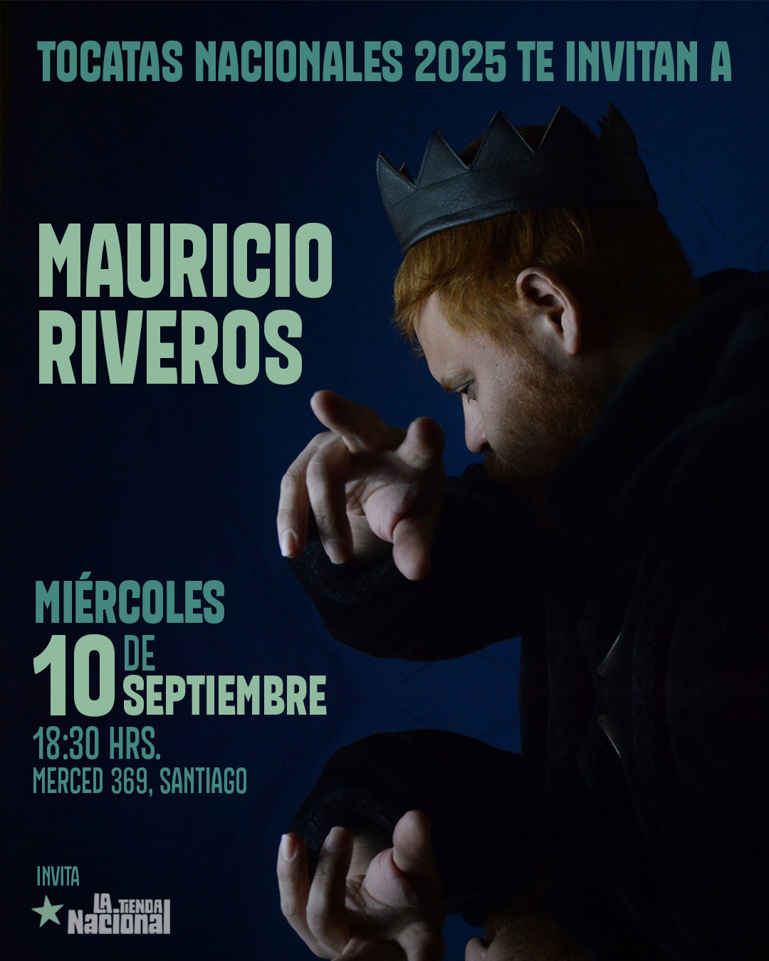 Santiago: Conversatorio, canciones y firma de discos.
